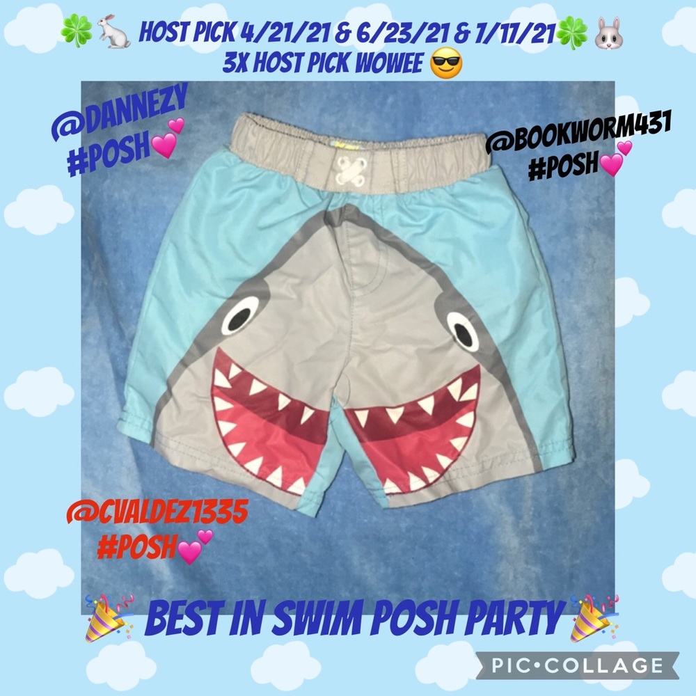 Baby buns Shark 🦈 swim shorts 2T